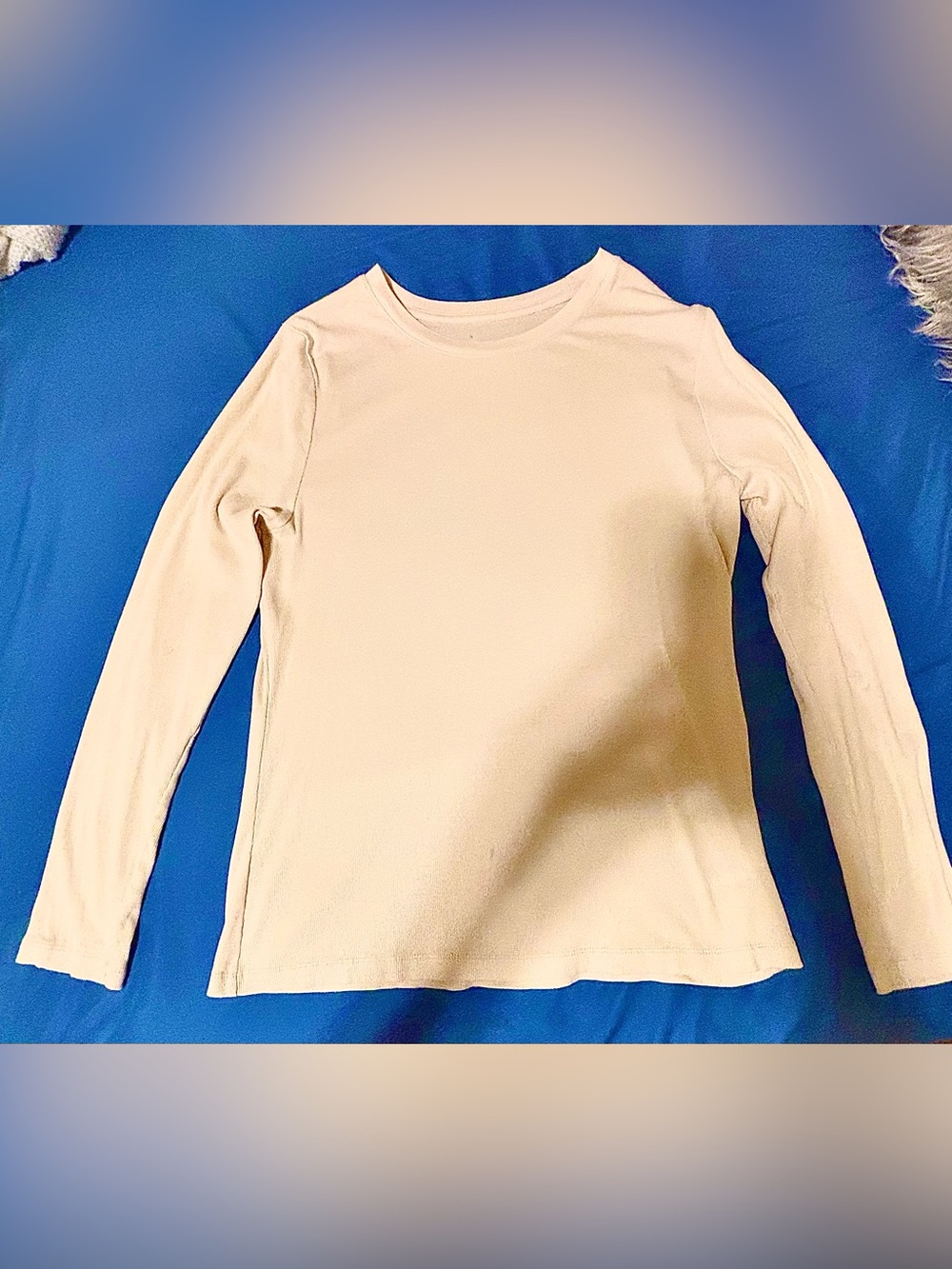 a new day Cream Long-Sleeve Crewneck Top